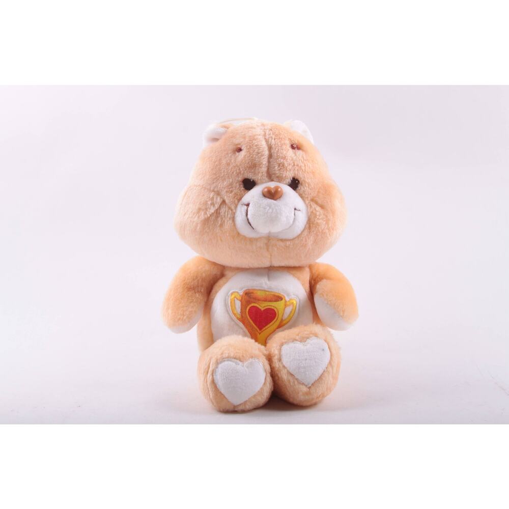 Vintage Care Bear Plush, Champ Bear, Trophy, Orange, Odor Free, Very Clean, Grea